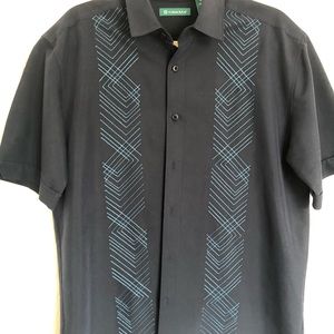 Navy blue Cubavera mens shirt